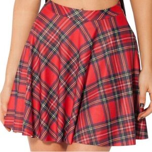 Black Milk Clothing Plaid Skater Skirt